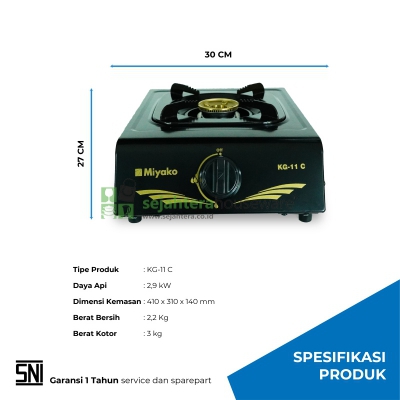 Kompor Gas Miyako KG-11C#2,5