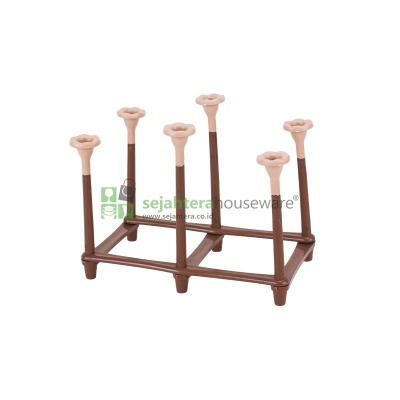 Stand Glass Lipat Hadara Plast Coklat 6