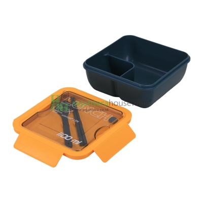 Lunch Box Segi 1.1L+Sendok Sumpit 37701